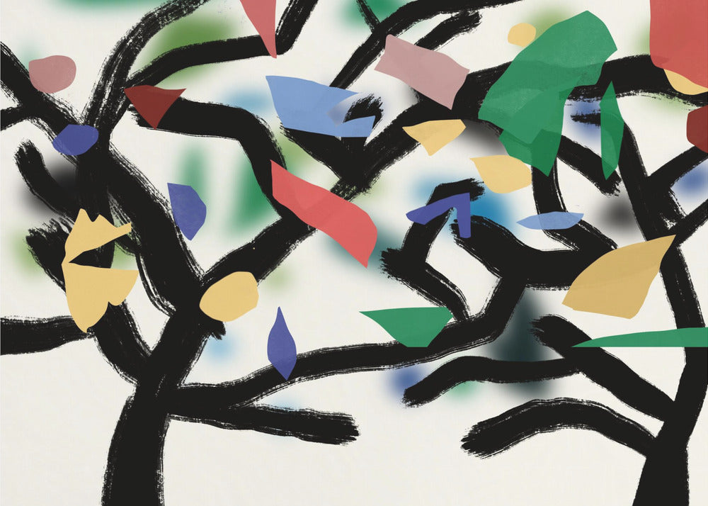 Colorful Branch Dance | Wallpaper