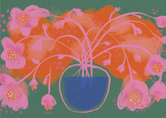 Floral Burst Symphony | Canvas