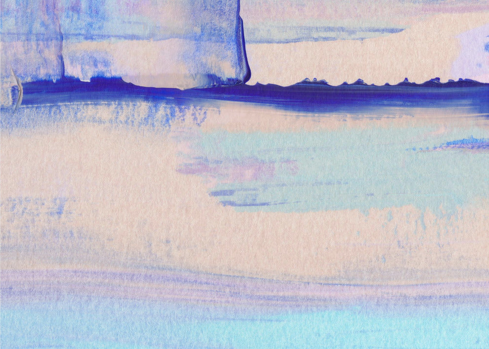 Pastel Colors Blended With Vibrant Blues | Poster