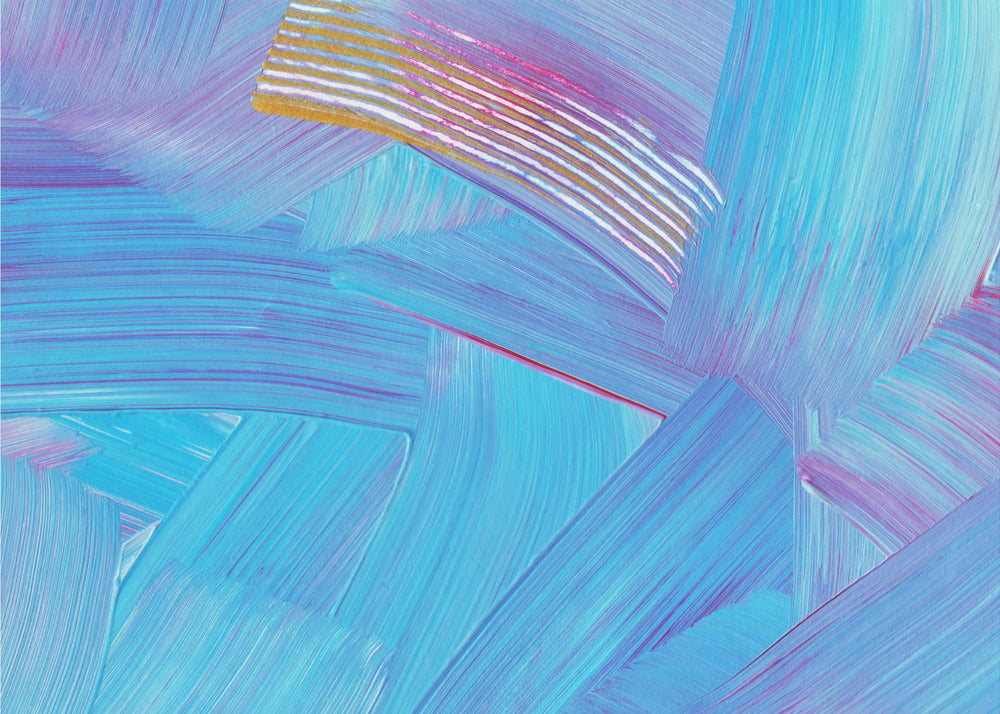 Vibrant Blue Brushstrokes | Wallpaper