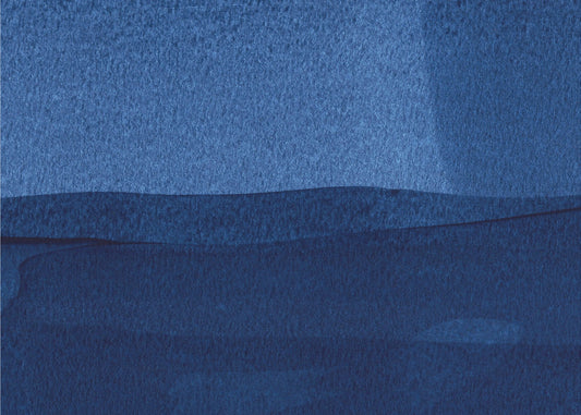 Blue Texture Flowing Vertical Lines | Poster
