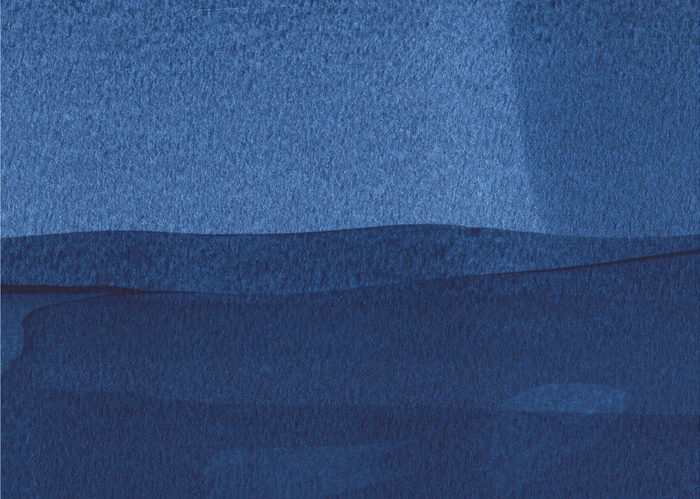Blue Texture Flowing Vertical Lines | Canvas