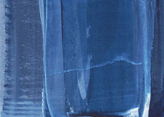 Blue Texture Flowing Vertical Lines | Canvas