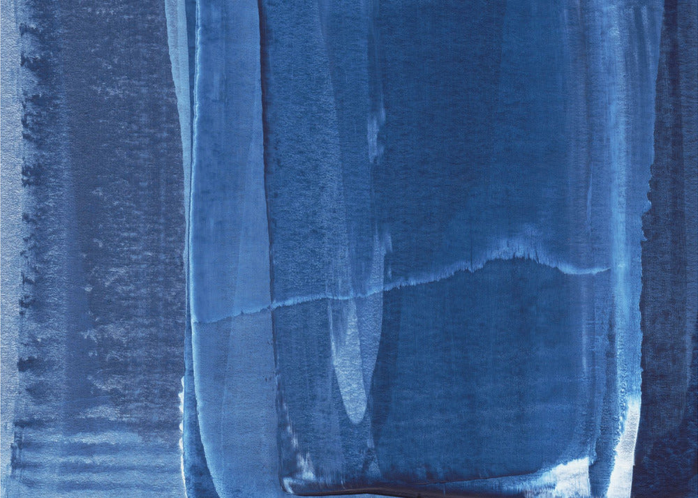 Blue Texture Flowing Vertical Lines | Wallpaper