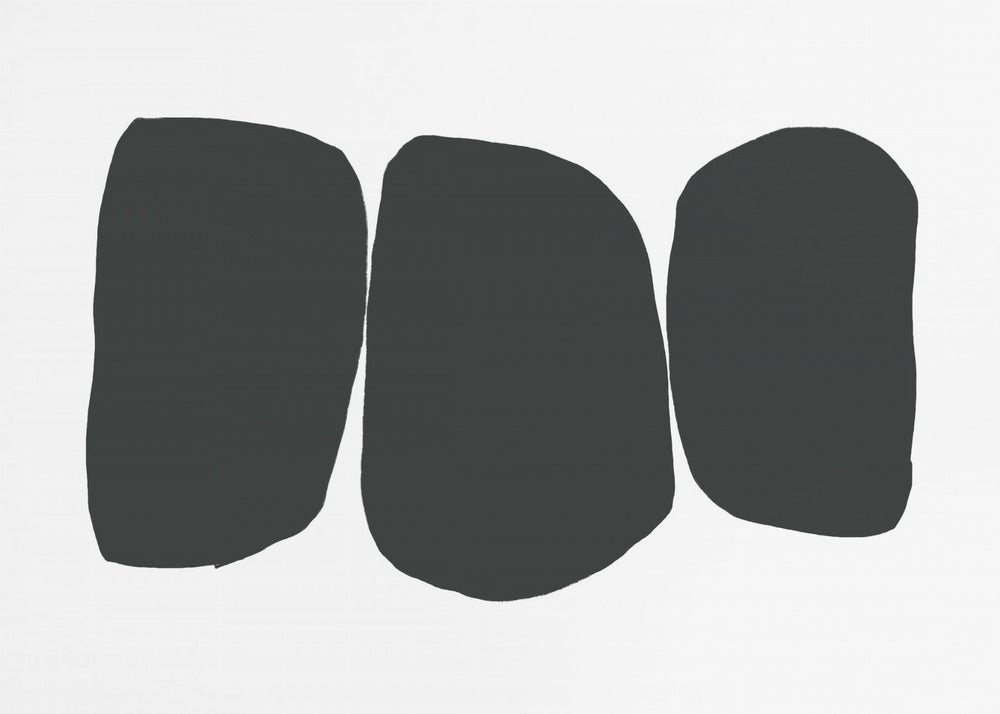 Black Irregular Shapes | Poster