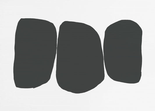 Black Irregular Shapes | Canvas