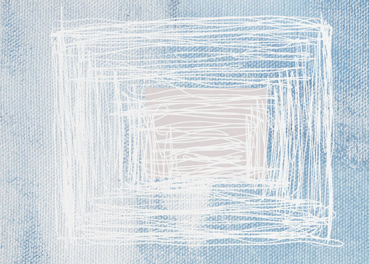 White Whirl Square | Wallpaper