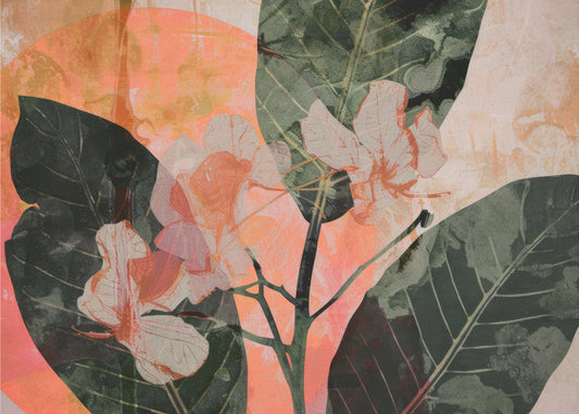 Golden Bloom Fusion | Canvas