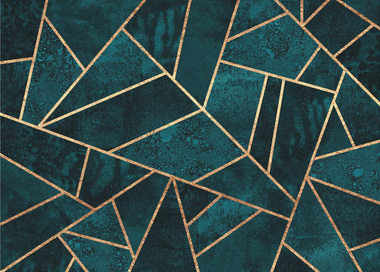Deep Teal Stone | Canvas