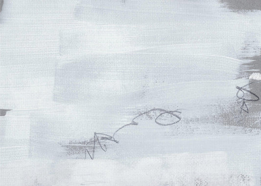 Abstract White Brushstrokes | Poster