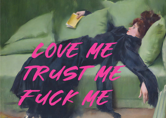 Love Me Trust Me Fuck Me / Pink Version | Canvas