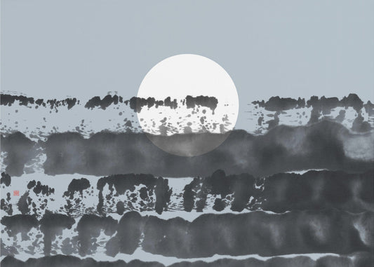 Hidden Moon N°5 | Behind the Horizon | Canvas