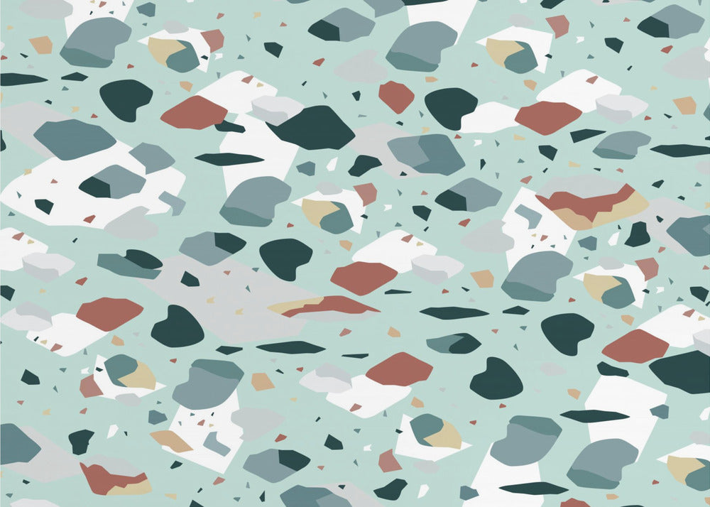 Terrazzo_Green | Wallpaper
