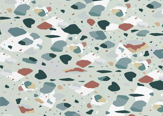 Terrazzo_Light Green | Wallpaper