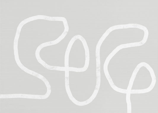 Intertwined White Lines | Poster