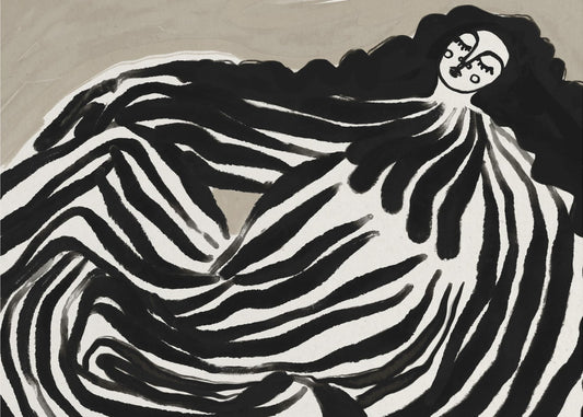 Monochrome Waves | Canvas