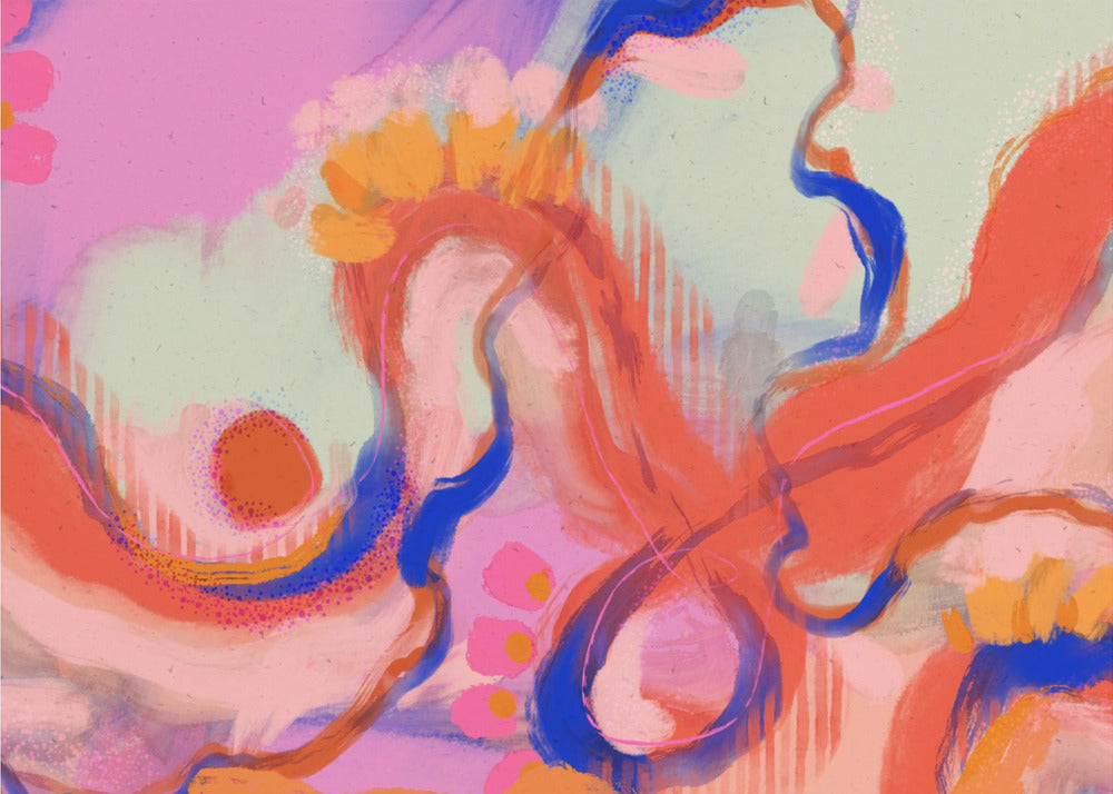 Whimsical Wavescape | Wallpaper