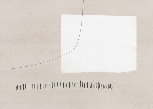 White Rectangle Contrasting | Canvas