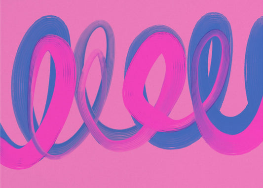 Neon Ribbon Dance | Canvas