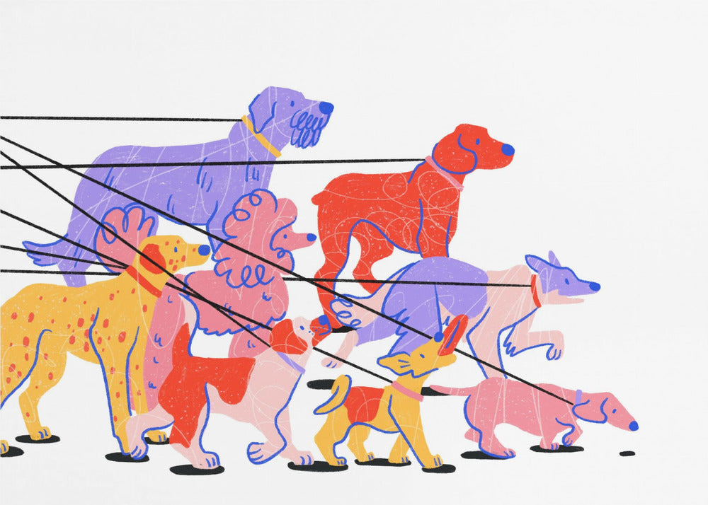 Dog Walking | Canvas