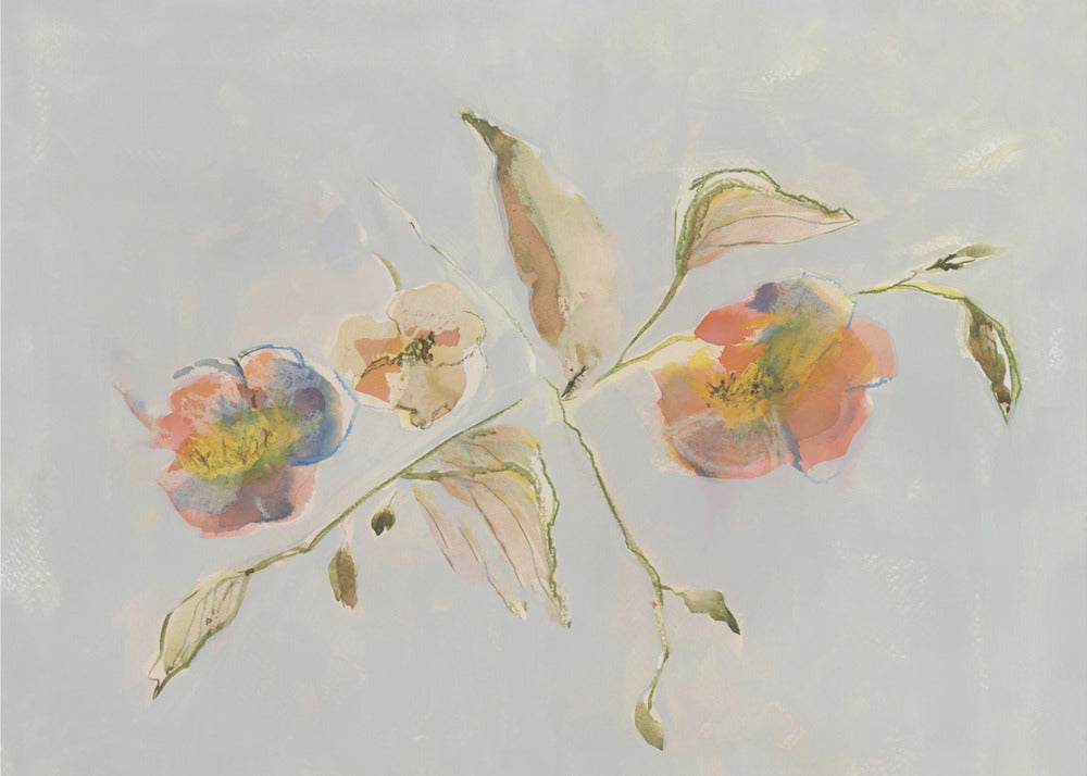 Elegant Antique Flowers 01 | Poster