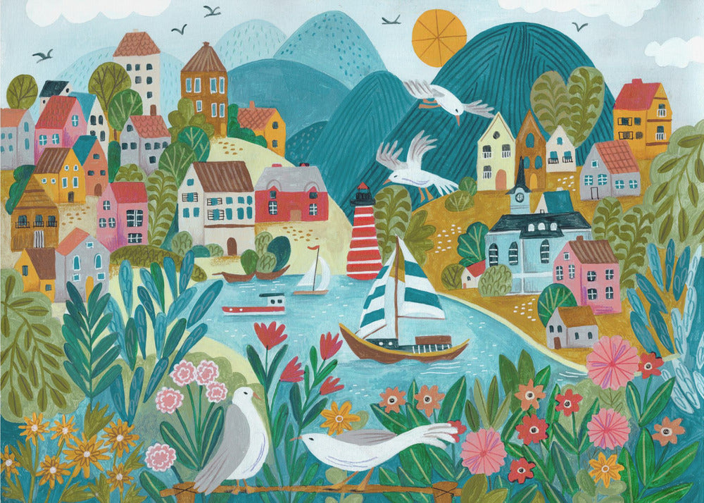 Coastal Village | Canvas