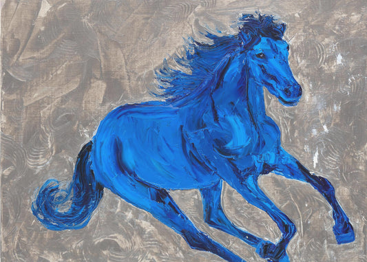 Blue Horse | Canvas