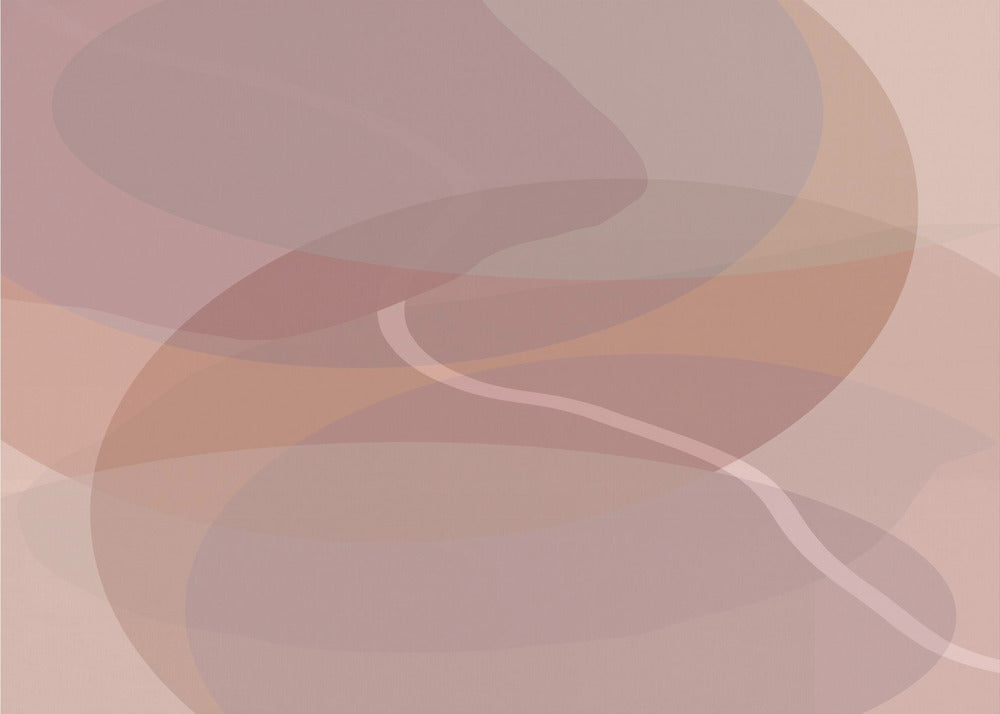 Dusty Rose Shapes 1 | Canvas