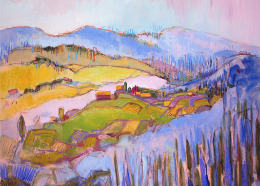 Colorful Hillscape | Canvas