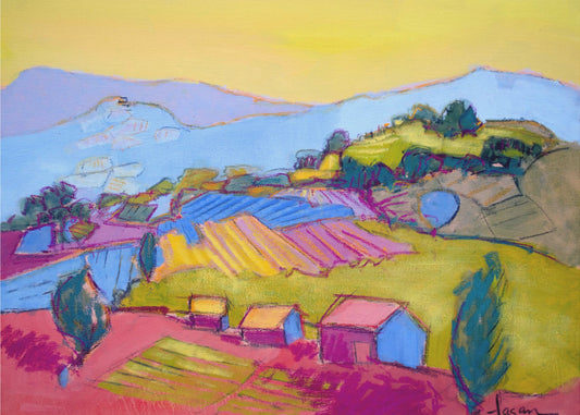 Pastel Hillside View | Canvas