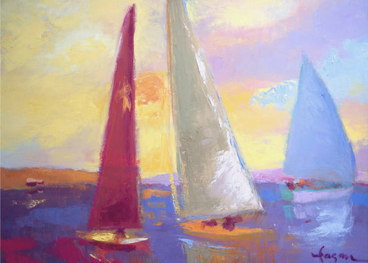 Sunset Sails | Poster