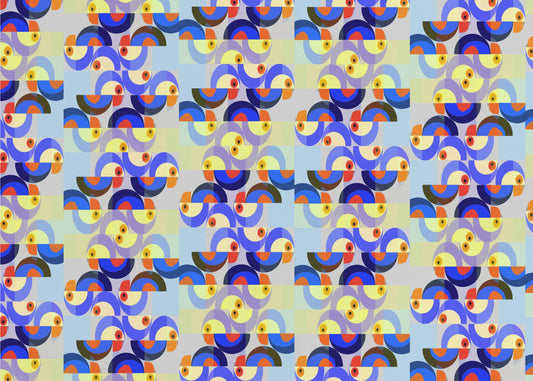 Retro Bird Mix | Canvas