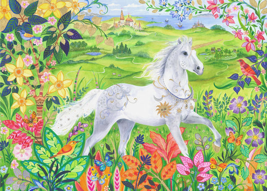 Majestic White Horse | Poster