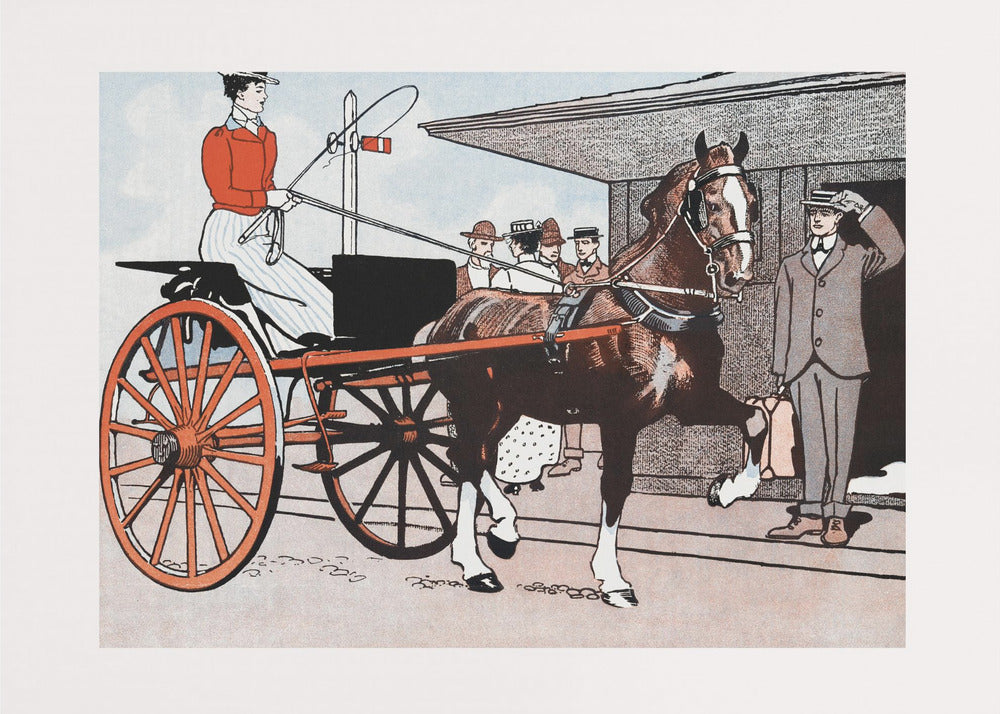 Woman In a Horse Carriage (ca. 1890–1907) | Canvas