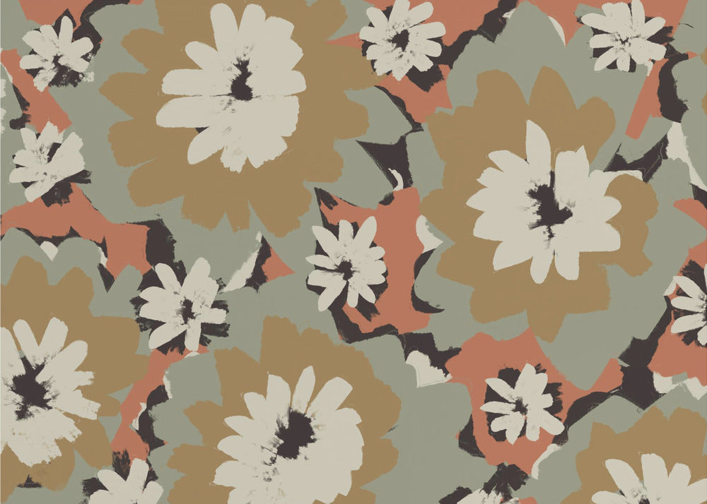 Bold Floral Symphony | Wallpaper