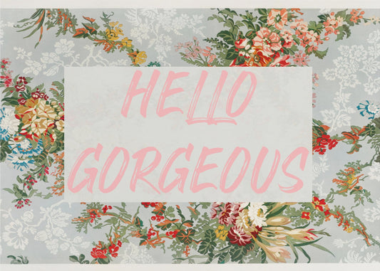Hellogorgeousbluefloral Ratio2x3 | Poster