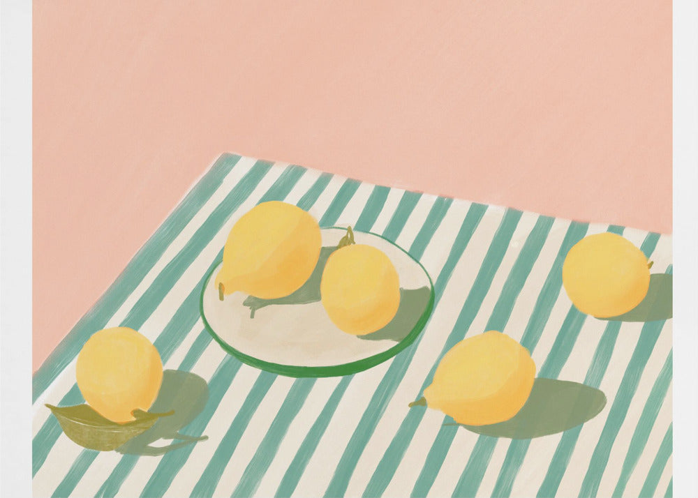 Lemons and stripes | Canvas