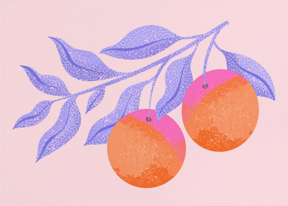 Abstract Orange Branch | Poster