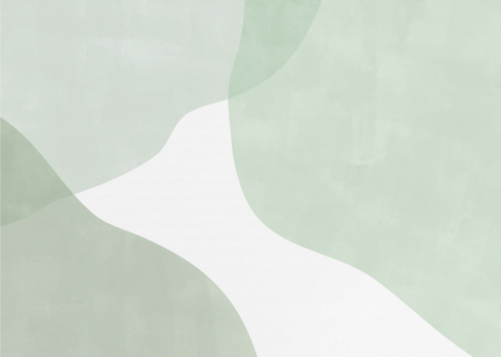 Soft Green Waves | Wallpaper