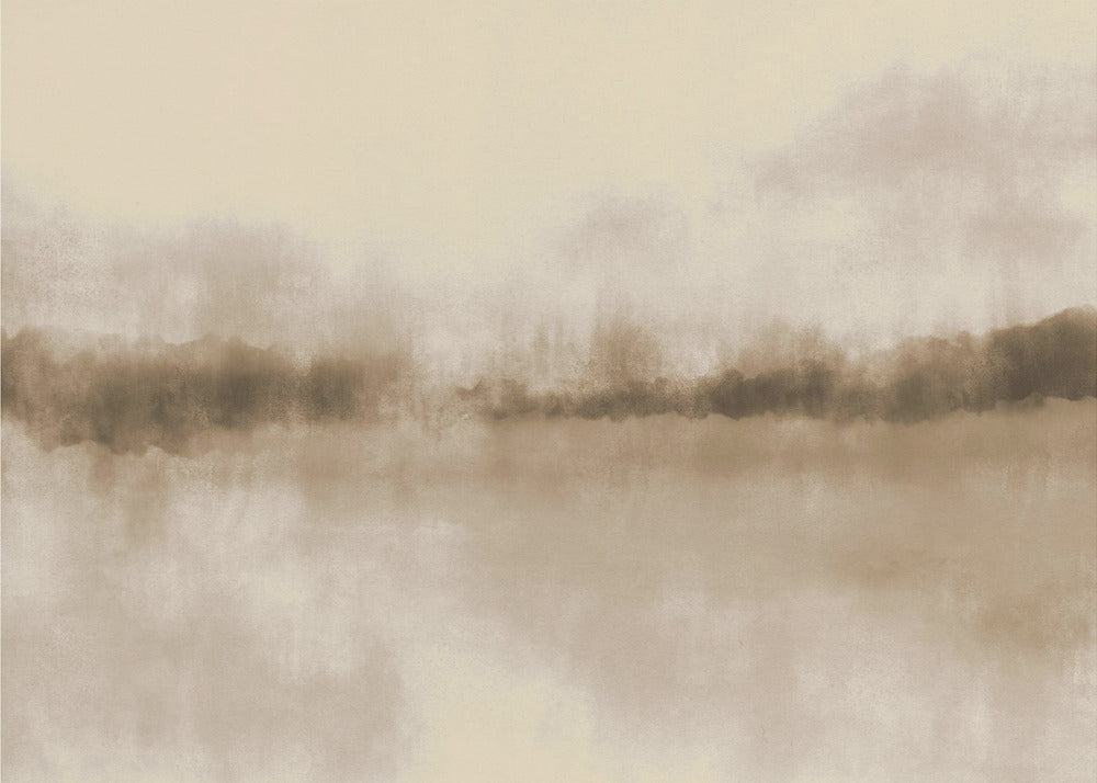 Abstract Landscape in neutral browns | Canvas