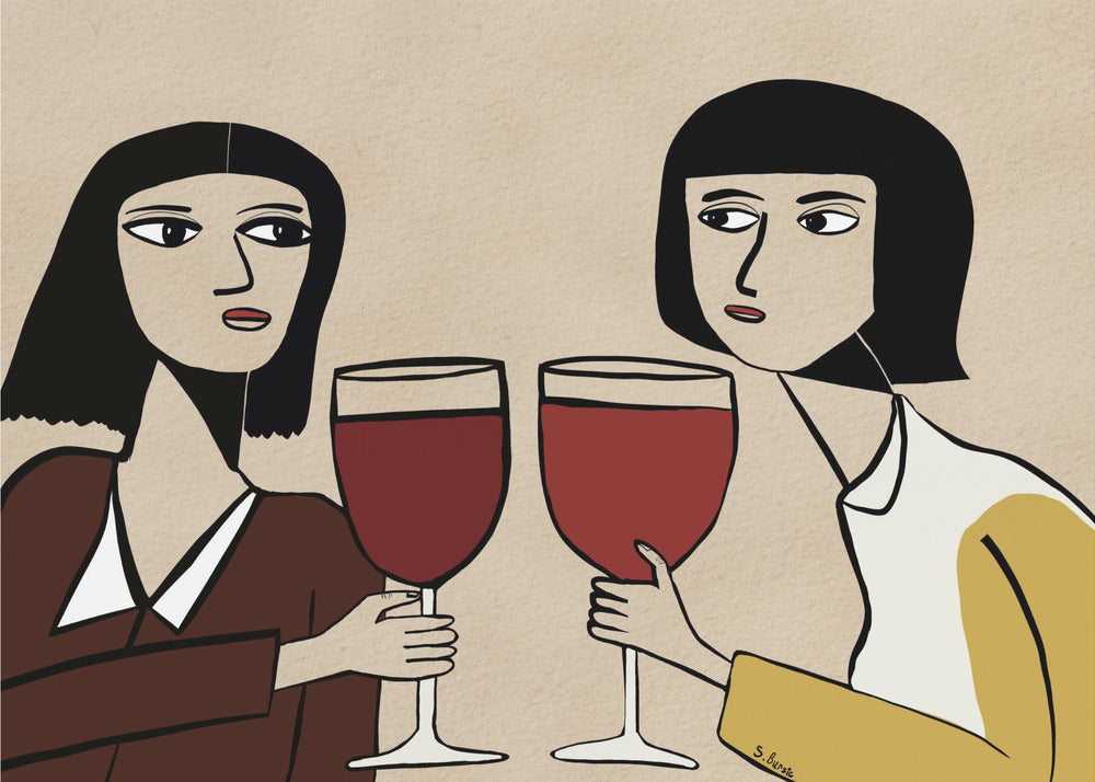 Wine Lover Friends | Canvas