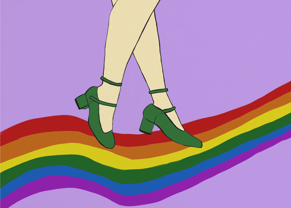 Rainbow Walk | Canvas