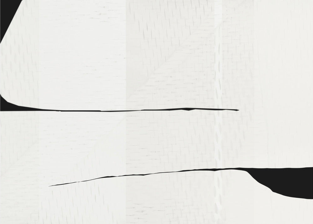 Black Stroke and White Woven Art 3 | Poster