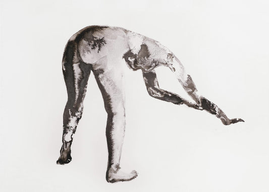 Ink Study No. 4 (gebückt) | Canvas