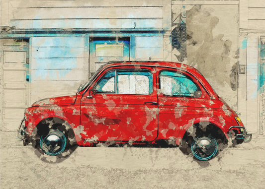 Retro Car | Canvas