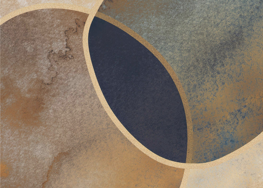 Abstract Circles With Gold 1 | Wallpaper