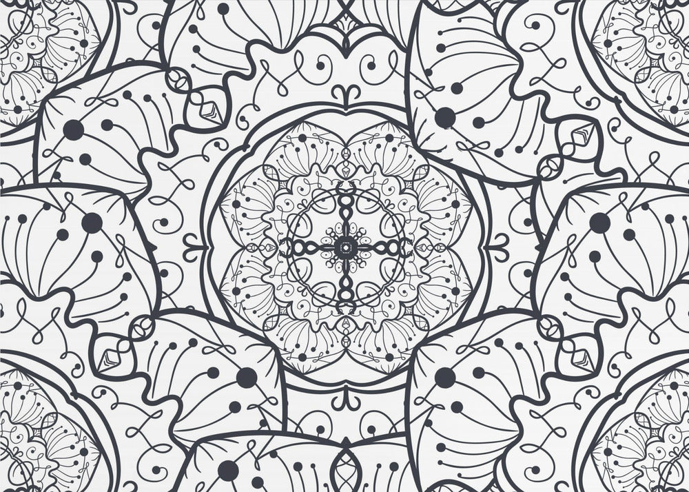 Abstract Mandala Line Art | Poster
