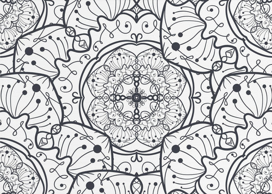 Abstract Mandala Line Art | Canvas