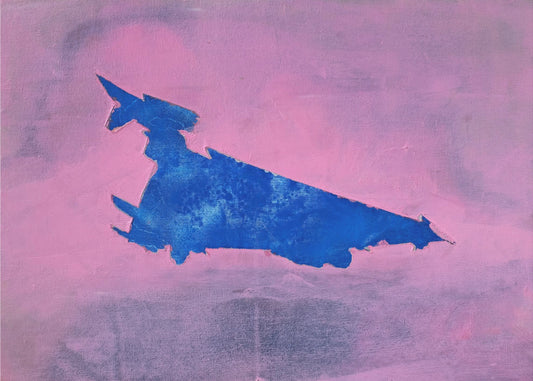 UAP, Blue, Cloudy Pink Sky | Canvas