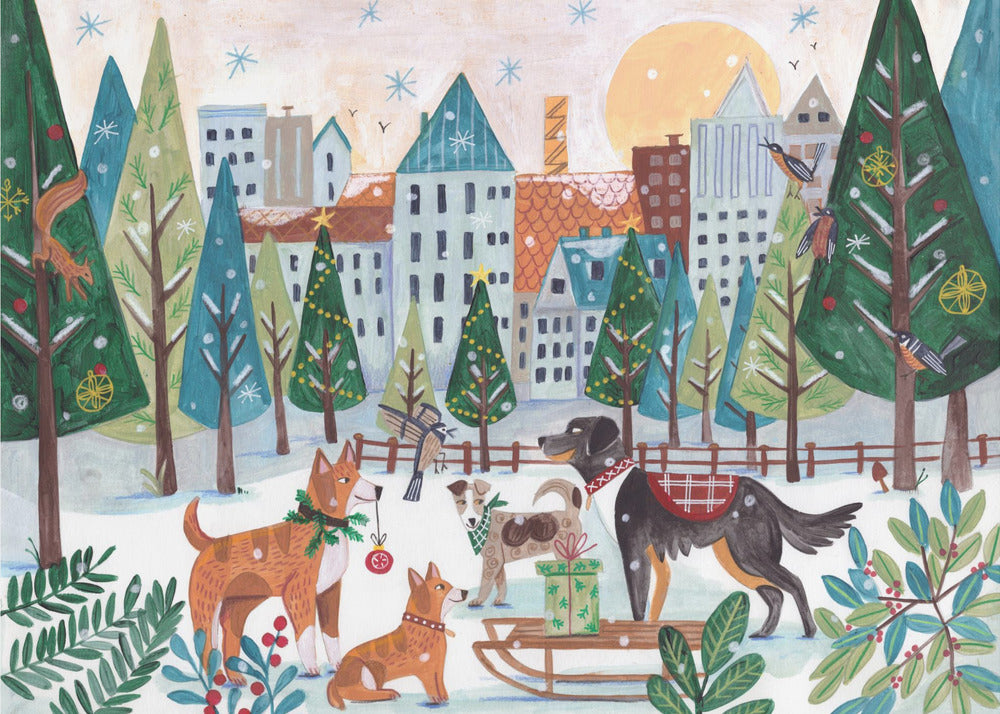 Dogs in the park | Canvas